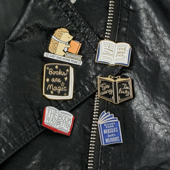 Books Are Magic Enamel Pin NEW - Picture 2 of 2